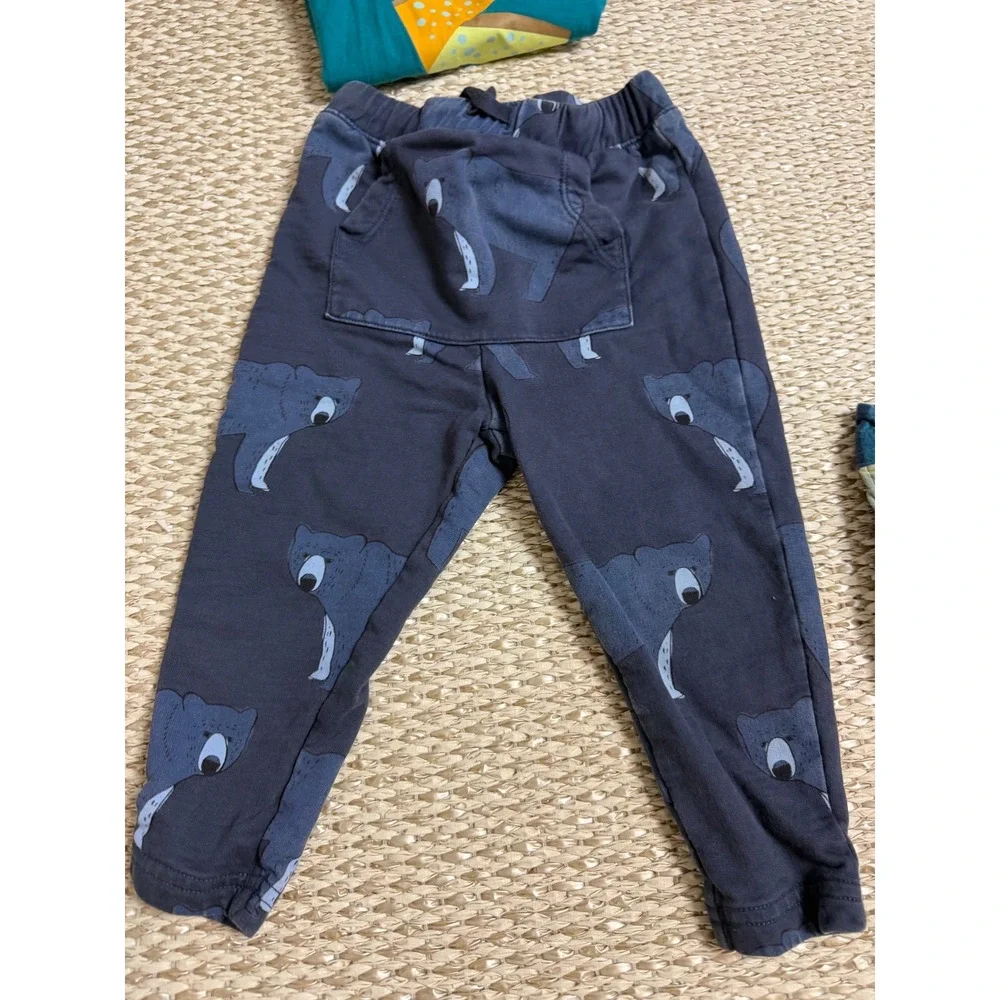 Tea Collection Boys 7 Piece Lot Size 3T Dinosaur Crocodile Plaid Joggers Shirts